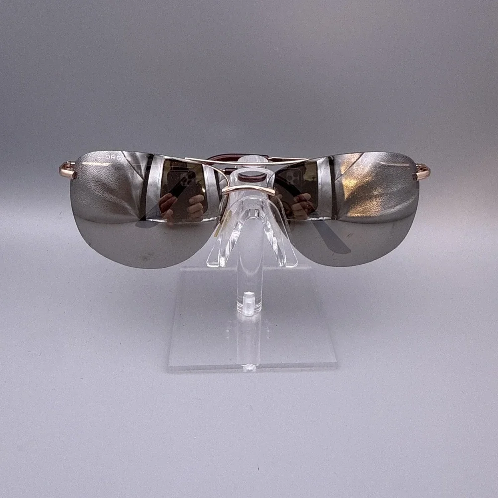 Aviators Black/Rose Gold Frame/Mirrored Lens 